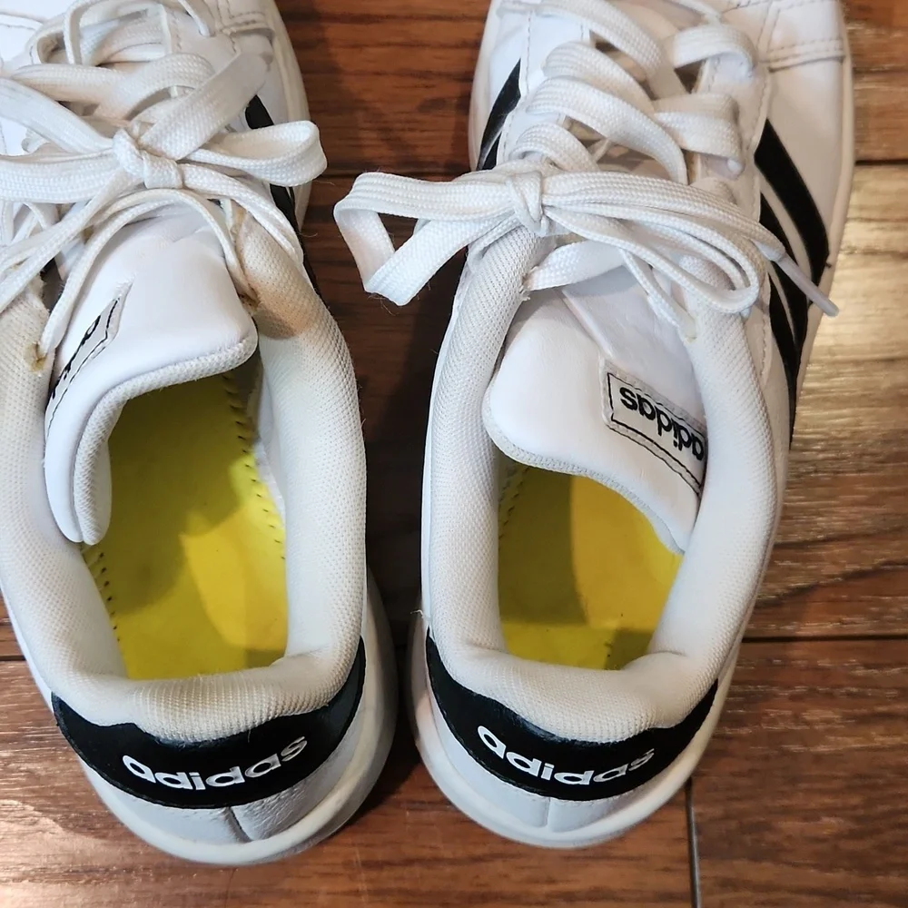 Adidas Neo Cloudfoam White and Black Sneakers - Picture 5 of 6